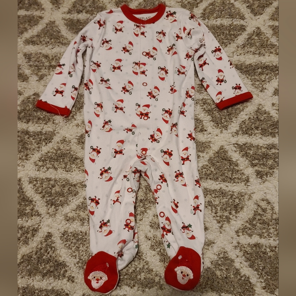 10 for $25 - Weeplay 6-9m Santa Claus Snap Footed Sleeper